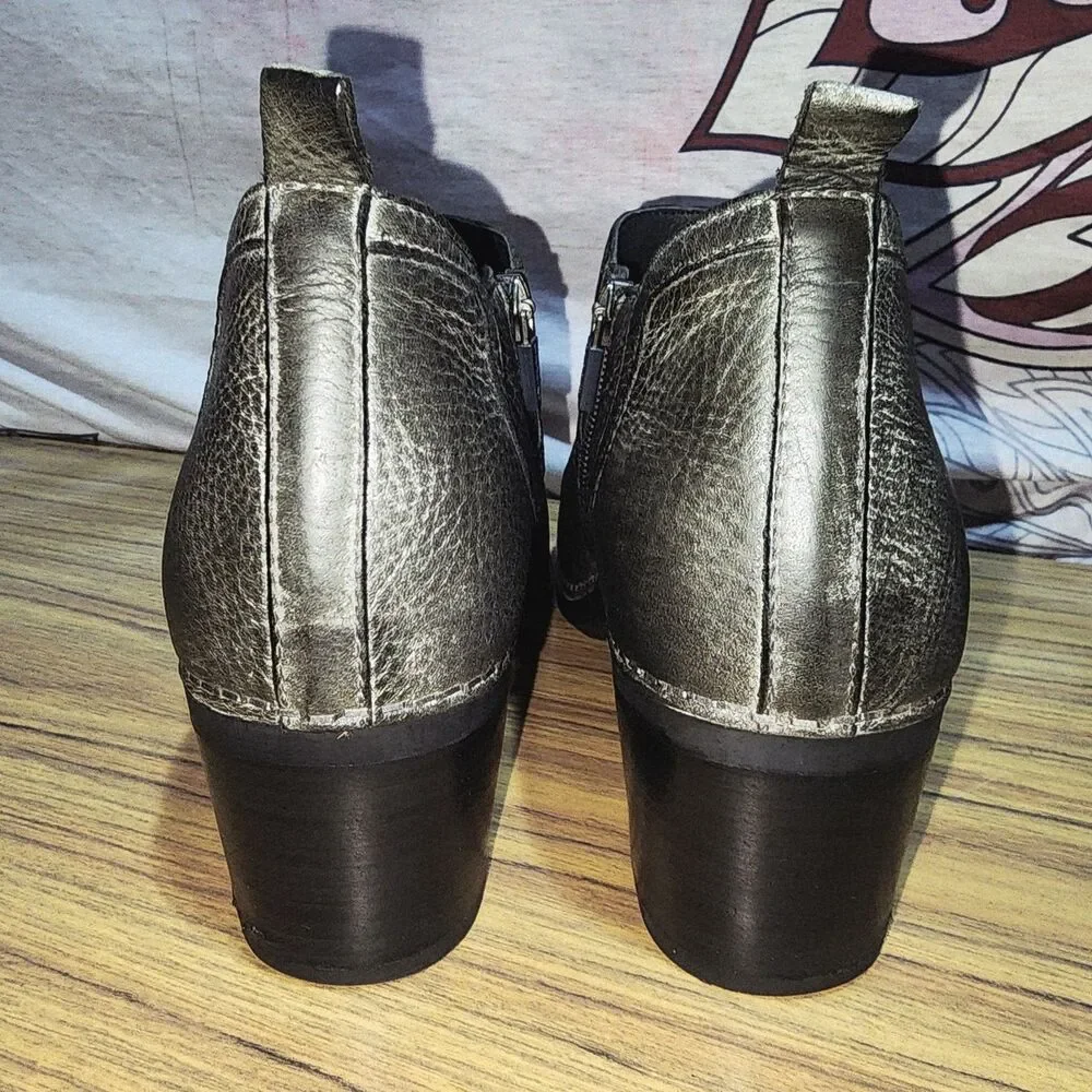 Dansko Harlene Black Leather Women's Clog Booties